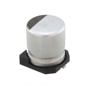 ตัวเก็บประจุแบบติดผิว SMD รุ่น EMZJ250ARA220ME61G ของแท้ ยี่ห้อ CAP ALUM ความจุ 22uF 20% 25V - Product Image 1