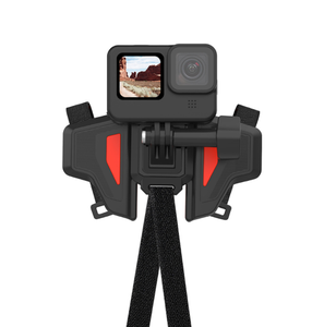 HOSHI-Correa de montaje para casco de motocicleta, montaje de barbilla frontal plegable para <span class=keywords><strong>GoPro</strong></span> Hero 9 8 <span class=keywords><strong>7</strong></span> 6 5 Osmo Insta360, accesorios - Product Image 2