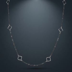 Beautiful 925 Sterling <b>Silver</b> Classic Designer Necklace with Bezel Setting for Wedding Engagement Gift - Product Image 3