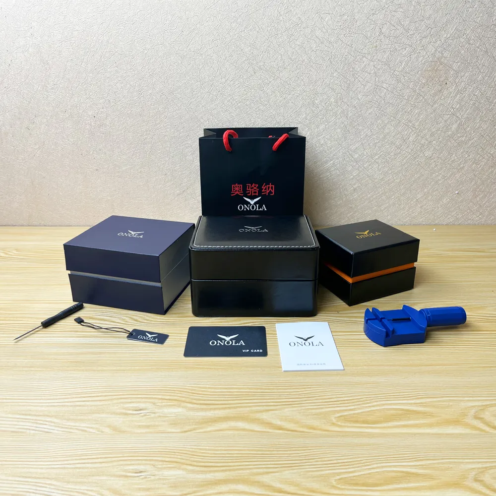 ONOLA Hot-Sale Marke Luxus uhr Aufbewahrung sbox Leder Geschenk uhren Case Box