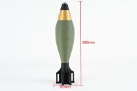 Nouveau design – Porte-stylo premium en forme de obus imprimé en 3D – Boîte de rangement créative pour bureau – Ornement sur le thème militaire