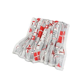 Couverture Sherpa de Noël | Cadeau de décoration de Noël, polaire, peluche, couverture de vacances réversible chaude et confortable - Product Image 1