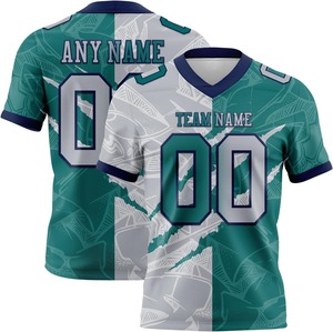Camiseta de fútbol sublimada de poliéster 100% de primera calidad, camiseta de fútbol de manga corta sublimada y personalizada. - Product Image 2