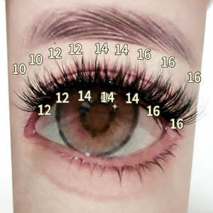 Meilleures ventes : <span class=keywords><strong>Faux</strong></span> <span class=keywords><strong>cils</strong></span> en grappe DIY DF02, <span class=keywords><strong>marque</strong></span> privée, faits main, naturels, 12 rangées, volume intense, longueurs mixtes 10-16mm - Product Image 3