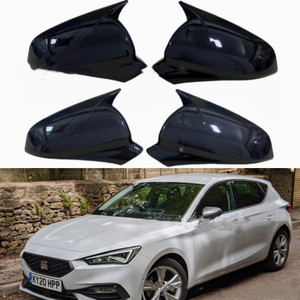 Cubierta de Espejo Retrovisor de Repuesto para Seat <span class=keywords><strong>Leon</strong></span> 2020-2025, Cubierta de Espejo Lateral de Fibra de Carbono para Automóvil - Product Image 2
