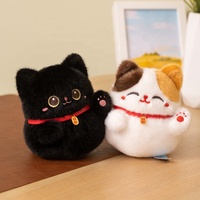 Vente en gros d'usine : Peluche Maneki Neko Kawaii, Douce et Porte-Bonheur, pour Décoration Intérieure et Cadeau d'Affaires
