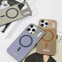 Étui de luxe en cuir rigide magnétique pour iPhone 17 16 15 14 Pro, compatible avec le chargement sans fil et antichoc