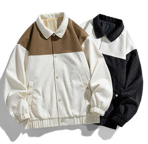 Vestes d'université personnalisées de haute qualité en gros à la mode avec col montant Logo avant Options de correspondance des couleurs multi-poches - Product Image 1