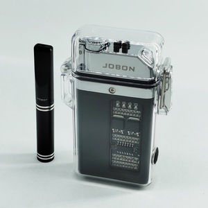 Nouveau Briquet Électrique LED Transparent à Double Arc, Écologique, en Plastique, Coupe-Vent, Étanche, pour <span class=keywords><strong>Cigarettes</strong></span> et Camping - Product Image 1