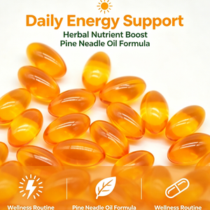 Capsules de Gélules d'Huile de Pin Distillée Naturelle – Complément Antioxydant Végétal pour la Santé Vasculaire et Lipidique Quotidienne - Product Image 1