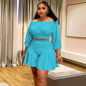 Весенняя популярная новинка, свободная элегантная повседневная футболка и шорты с принтом, комплект из двух предметов, Женский 2025 - Product Image 6