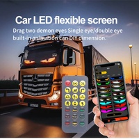 Nouvel écran LED flexible pour voiture, 120*595mm, en aluminium, étanche IP65, avec contrôle par application, pour rénovation/mise à niveau