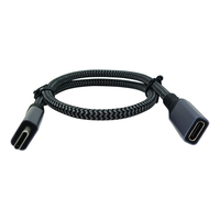 Câble d'extension Type-C (1m/40 Gbit/s/240W) USB 3.2/4.0 à charge rapide, gaine en nylon tressée, pour scanner de codes-barres et ordinateur
