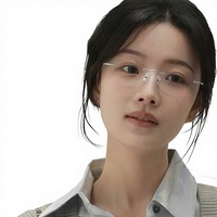 Gafas Ópticas Cuadradas Sin Montura de Titanio Puro 2026, Lentes de Lujo para Hombre y Mujer, Gafas de Diseño de Alta Gama al por Mayor