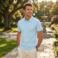 Polo homme personnalisé 100 % polyester 200g – Haut de performance décontracté pour le bureau et les tenues d'été