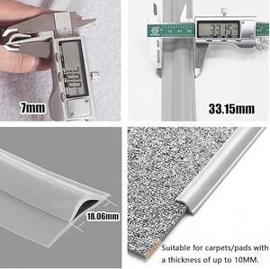 Bande <span class=keywords><strong>de</strong></span> finition <span class=keywords><strong>de</strong></span> bordure <span class=keywords><strong>de</strong></span> <span class=keywords><strong>tapis</strong></span> en PVC auto-adhésive moderne, bande <span class=keywords><strong>de</strong></span> transition <span class=keywords><strong>de</strong></span> sol flexible <span class=keywords><strong>de</strong></span> <span class=keywords><strong>tapis</strong></span> à carrelage pour usage domestique, découpable - Product Image 3