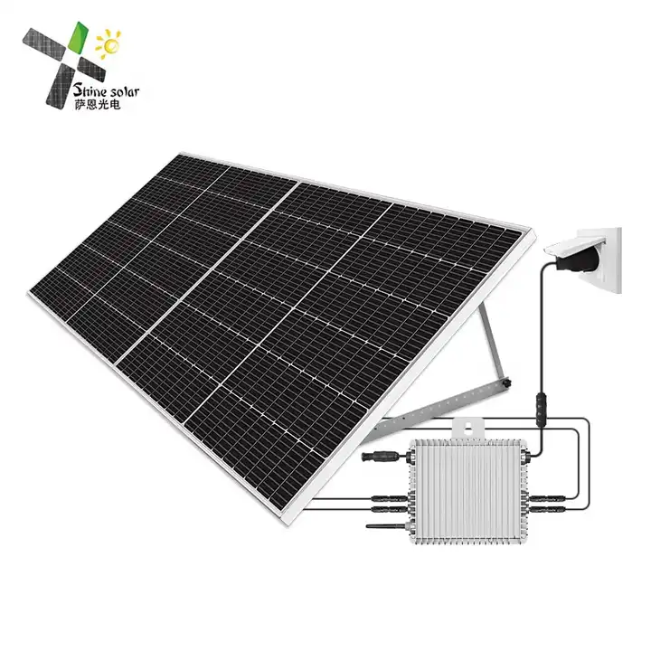 Source Plug play 600W 800W balcony garden easy mount solar system with on  grid micro inverter full set on m.