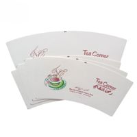 Échantillons gratuits de papier de fan 160gsm 180gsm 210gsm de tasse de papier enduit de pe