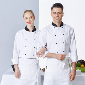Vêtements de travail de <span class=keywords><strong>chef</strong></span> d'hôtel Vêtements de travail pour hommes Pâtisserie Traiteur Cantines Restaurants Personnel de cuisine Vêtements de travail imprimés pour hommes - Product Image 5