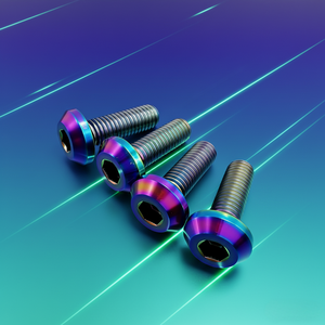 Lightweight Rustproof Fasteners GR5 Titanium Alloy Bolts M5 M6 M8 Colorful Anodized Hex <strong>Socket</strong> <strong>Screws</strong> for Bicycle Motorcycle Car - Product Image 2