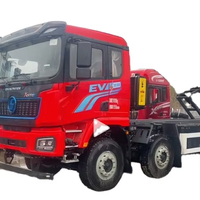 Camion benne minier poids lourd Shacman X5000E 8x4 Euro 6, direction électrique à gauche, boîte de vitesses FAST 12 rapports, 451-500 CV, MVM 10-15T