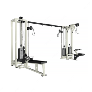 Station multifonctionnelle d'entraînement de force Smith <span class=keywords><strong>Machine</strong></span> Squat Rack 4 Station <span class=keywords><strong>Basic</strong></span> Trainer - Product Image 2