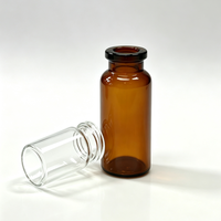 Flacon en verre ambré de type I de 6 ml pour le stockage de médicaments et les solutions d'emballage pharmaceutique