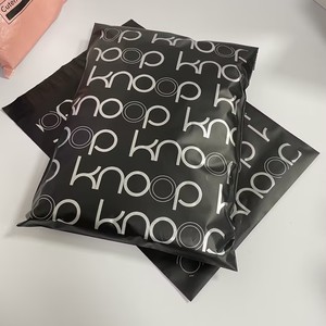 Matte <b>Black</b> Mailer <b>Bags</b> with Silver Printing Custom Branded Shipping <b>Bags</b> for Premium Products for <b>Small</b> Business - Product Image 5