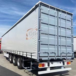 Dry Van Box Cortina Side Semi Remolque Tipo Cerrado 40FT Dry Van Box Semi Remolque para 65 Toneladas Transporte de Carga - Product Image 3