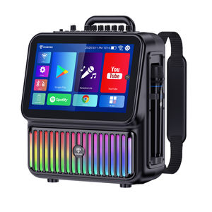 Entrega rápida 2025 Altavoz portátil patentado más popular Audio de <span class=keywords><strong>karaoke</strong></span> inteligente con altavoz inalámbrico de pantalla táctil de 13,3 pulgadas con correa - Product Image 1