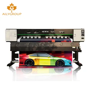Impresora solvente ecológica de gran formato I3200 Dx6 Dx7 Head de 10 pies, la más barata, impresora solvente de doble cabezal de 24 pulgadas 1,8