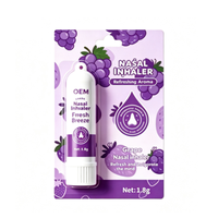 Dilatateur Nasal Rafraîchissant Naturel pour Soulager la Congestion Nasale, Huile Fraîche à Inhaler par le Nez à la Menthe, Produit Anti-Somnolence