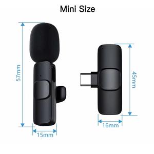 Nhà Máy Cung Cấp K8 Không Dây Ve Áo Microphone Clip Cho Cuộc Phỏng Vấn Duy Nhất Microphone Cho Tiktok Dòng Sống Vlog Lavalier Microphone - Product Image 5