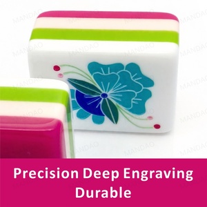 Luxury 160-Piece Portable Durable <b>Mahjong</b> Tiles Eco-Friendly Foldable Rose Red Acrylic Custom Size <b>Mahjong</b> <b>Set</b> for Sale - Product Image 3