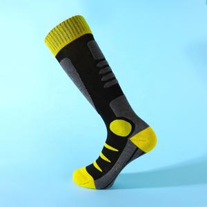 Absorption d'humidité chaud tricoté hiver laine mérinos drôle sport <span class=keywords><strong>Ski</strong></span> Snowboard sur le genou chaussettes hautes en gros - Product Image 1