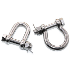 Manille en D Force Restart 9T métrique avec collier à vis pour grue marine - Product Image 3
