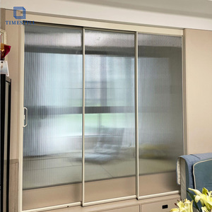 <span class=keywords><strong>Porte</strong></span> <span class=keywords><strong>coulissante</strong></span> en verre à 3 panneaux haut de gamme, 8 mm, sans cadre, pour intérieur, portes coulissantes pliantes en verre - Product Image 1