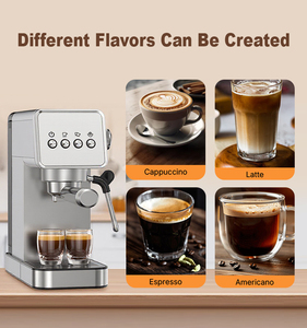 Máquina <span class=keywords><strong>de</strong></span> Espresso Semiautomática Eléctrica para Hoteles, Acero Inoxidable, 1350 W, 15 Bares <span class=keywords><strong>de</strong></span> Presión, con Tanque <span class=keywords><strong>de</strong></span> Agua Desmontable <span class=keywords><strong>de</strong></span> 1.1 <span class=keywords><strong>L</strong></span> - Product Image 5