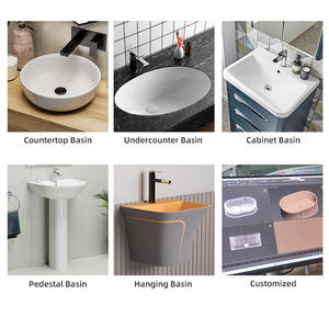 Kidoir Vente en gros plateau de table commercial de haute qualité moderne extérieur <span class=keywords><strong>japonais</strong></span> céramique <span class=keywords><strong>marbre</strong></span> support libre lavabo à main Waschbecken - Product Image 5