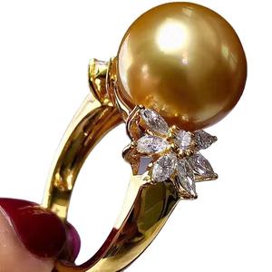 Soporte para Anillo de Plata S925 WENCHI, Joyería DIY Magnífica con Cuentas Redondas de 11-14 mm, 10400 Accesorios, Modelo 11878 - Product Image 5