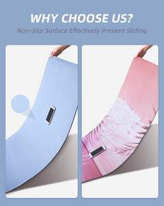 कस्टम लोगो प्रिंट टैप योग मैट उच्च गुणवत्ता वाले टिकाऊ इको फ्रेंडली डबल लेयर चटाई योग - Product Image 5