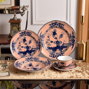 Cross-Border Mug Coffee <b>Cup</b> Dinnerware <b>Set</b> Light Luxury Bone China Animal Pattern Dishwasher Safe 5-Piece Tableware Home Use - Product Image 2
