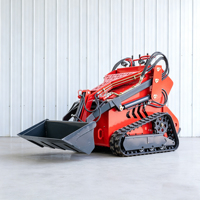 Pengiriman Gratis Slip Loader Ringan dan Fleksibel Mini 450kg Skip Steer Loader Bahan Bangunan