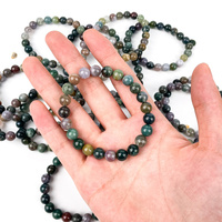 Vente chaude polissage naturel guérir Quartz 8mm perles Bracelet d'agate indienne pour Feng Shui