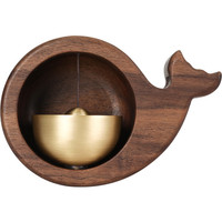 Carillon à vent en forme de poisson, sonnette à dopamine, noyer, cuivre, carillon à vent manuel, type de porte, carillon à vent, cloche d'ouverture de porte, vente en gros