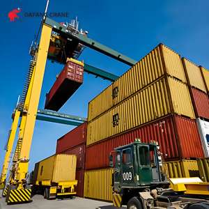 Kunden spezifischer RTG-Kran Gummireifen container Hebe portalkran 20ton 25ton 30ton 50ton 60ton zum Heben von 20-Fuß-Containern - Product Image 2