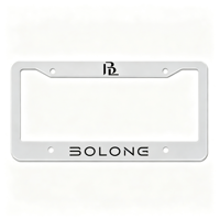 Cadre de plaque d'immatriculation en plastique standard américain BOLONG, support de plaque d'immatriculation de voiture en ABS de haute qualité pour véhicules américains