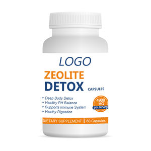 Cápsulas de Zeolita Activada OEM, Cápsulas de Zeolita de Carbón Vegetal para Desintoxicación, Apoyo para el Cuidado de la Salud, Cápsulas de Zeolita Orgánica - Product Image 1