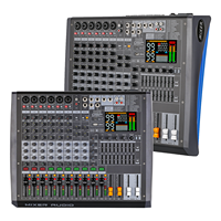 GAX-HLG10 Green Audio, console de mixage audio professionnelle à 10 canaux avec 2*99Dsp OTG Bluetooth pour scène, studio d'enregistrement