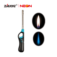 Briquet torche de cuisine puissant en plastique MK, allume-bougie électronique, briquet long pour grillades et barbecue